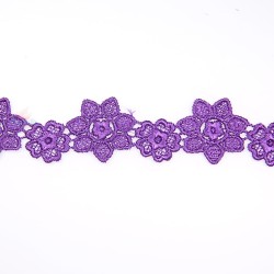 Small Chemical Prada Lace Purple - 1 Meter 1034