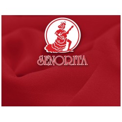 Kain Sifon Georgette Lebar 60 inci - Merah Cili 015