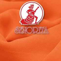 Georgette Solid Chiffon Fabric 60 inch Wide - Orange 062