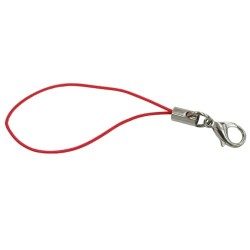 Handphone Strap Craft - Red #519 - 10pcs