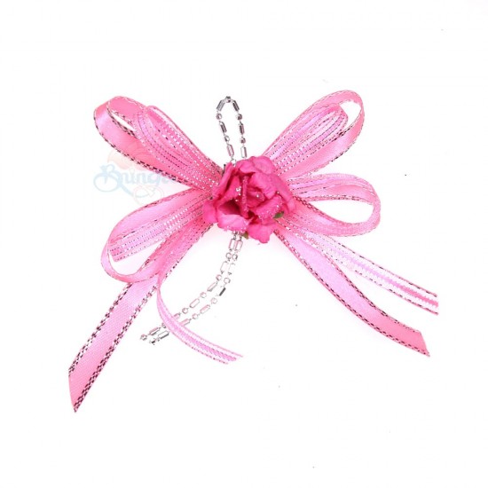 (RF19) Decoration Flower Brooch Light Pink - 1 Pcs