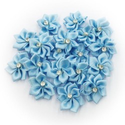 Bunga Satin Berlian Turquoise #547 - 20pcs