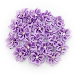 Flower Satin Diamond Light Purple #553 - 20pcs