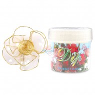 Bunga Celup Plastik Cecair Ivory Emas - Lutsinar