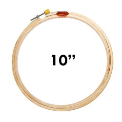 10 inch Wooden Embroidery Hoop Frame - 1pcs