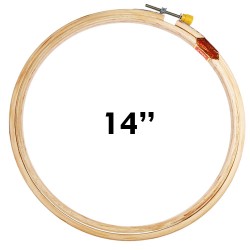 14 inch Wooden Embroidery Hoop Frame - 1pcs