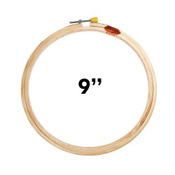 9 inch Wooden Embroidery Hoop Frame - 1pcs