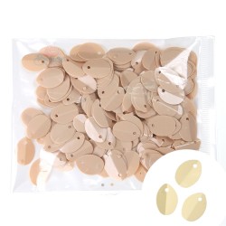 Folded Sequin Oval 9mmx13mm Nude - 1 Pack