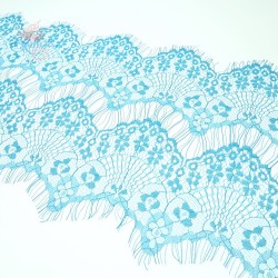  French Lace Fabric 2 Layers Sky Blue - 3 Meters #2001