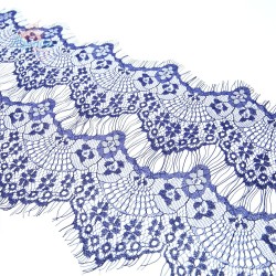  French Lace Fabric 2 Layers Royal Blue - 3 Meters #2001