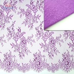 French Lace Fabric Wide 60 inchi Light Purple - 3 Meters #5002 
