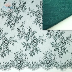  French Lace Fabric Wide 60 inchGreen - 3 Meters #5002