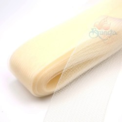 10cm Horsehair Braid Nylon Net Cream - 1meter