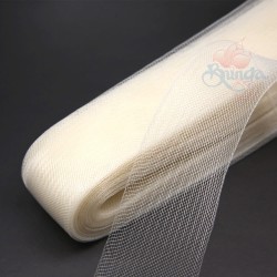 Horsehair Braid Nylon Net 8cm | 3 inch - Cream 502