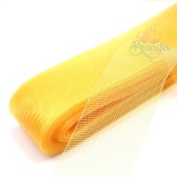 Horsehair Braid Nylon Net 2.5cm | 1 inch - Orange Gold 506