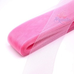  Horsehair Braid Nylon Net Pink - 1meter 10cm