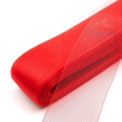 Horsehair Braid Nylon Net 2.5cm | 1 inch - Red 519