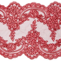 40191 Border Lace 2 Sided Red #519 - 1 Meter