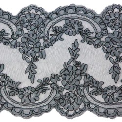 40191 Border Lace 2 Sided Grey #577 - 1 Meter