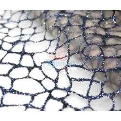 Kain Renda Glitter Navy #560 - 1 Meter GL32 