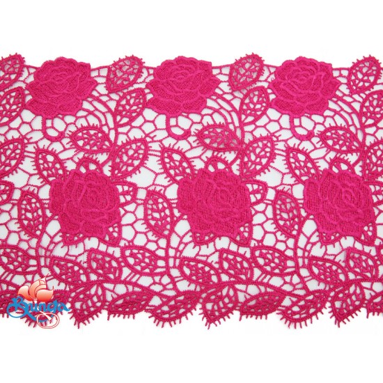 9007 Chemical/Prada Lace Crimson Pink #516 - 1 Meter