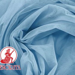 Soft Tulle Netting Fabric |215A Wide 60" A026 Sky Blue 