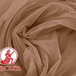 Soft Tulle Netting Fabric |215A Wide 60"  A092 Espresso