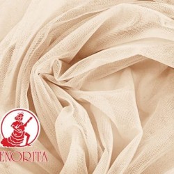 Soft Tulle Netting Fabric|215A Wide 60"  A125 Beige