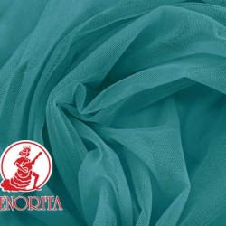 Soft Tulle Netting Fabric |215A Wide 60" A539 Deep Aqua