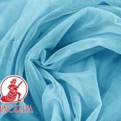 Soft Tulle Netting Fabric |215A Wide 60" A542 Azure Blue 