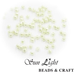 4mm Sun Light Pearl Bead Beige - #1