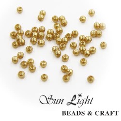 3mm Sun Light Pearl Bead Gold Brown - #26