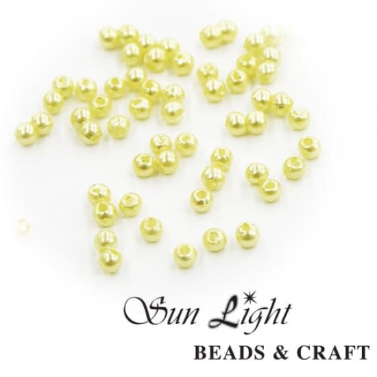 10mm Sun Light Pearl Bead Cream - #34