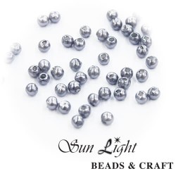 8mm Sun Light Pearl Bead Deep Grey - #D39