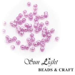 3mm Sun Light Pearl Bead Light Purple - #L31