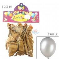 Parti Belon Metalik Biasa - Emas (24pcs) 12"
