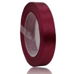  Senorita Satin Ribbon - Maroon 028 12mm