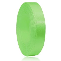  Senorita Satin Ribbon - Apple Green 250 12mm