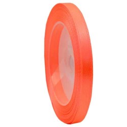 6mm Senorita Satin Ribbon - Coral 08