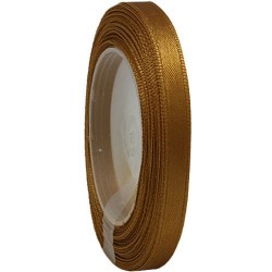 6mm Senorita Satin Ribbon - Classic Gold 226