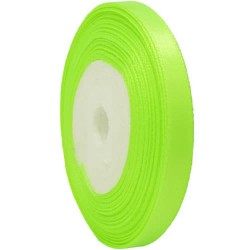 Satin Ribbon Neon Green 6mm-48mm