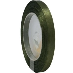 6mm Senorita Satin Ribbon - Dark Forest A09