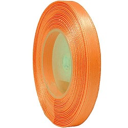 6mm Senorita Satin Ribbon - Bright Orange F107