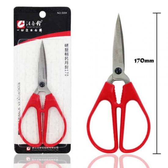 WANG WU QUAN Stainless Steel Handle Scissors 170MM WANG WU QUAN Stainless Steel Handle Scissors 170MM