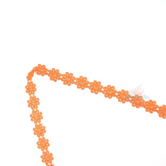 Small Chemical Prada Lace Orange - 1 Meter 1031