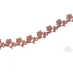  Small Chemical Prada Lace Brown - 1 Meter 1032