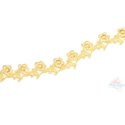  Small Chemical Prada Lace Gold Yellow - 1 Meter 1032