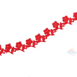  Small Chemical Prada Lace Red - 1 Meter 1032