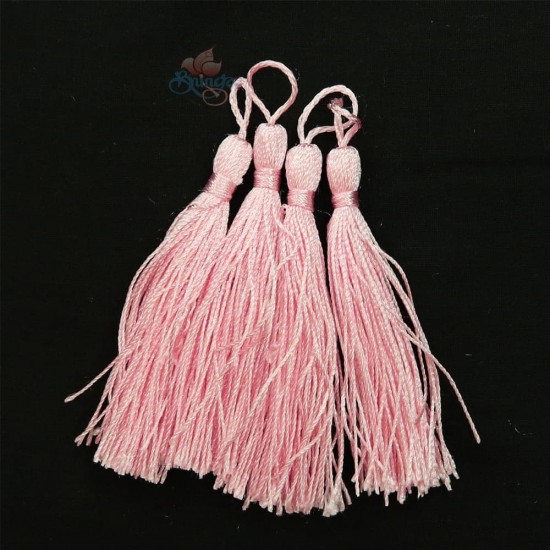 #066 Cotton Tassel 8cm - Baby Pink (4pcs)