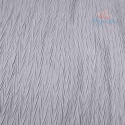 Polisilk Zig Zag Pleated 60 inch - Light Grey 336